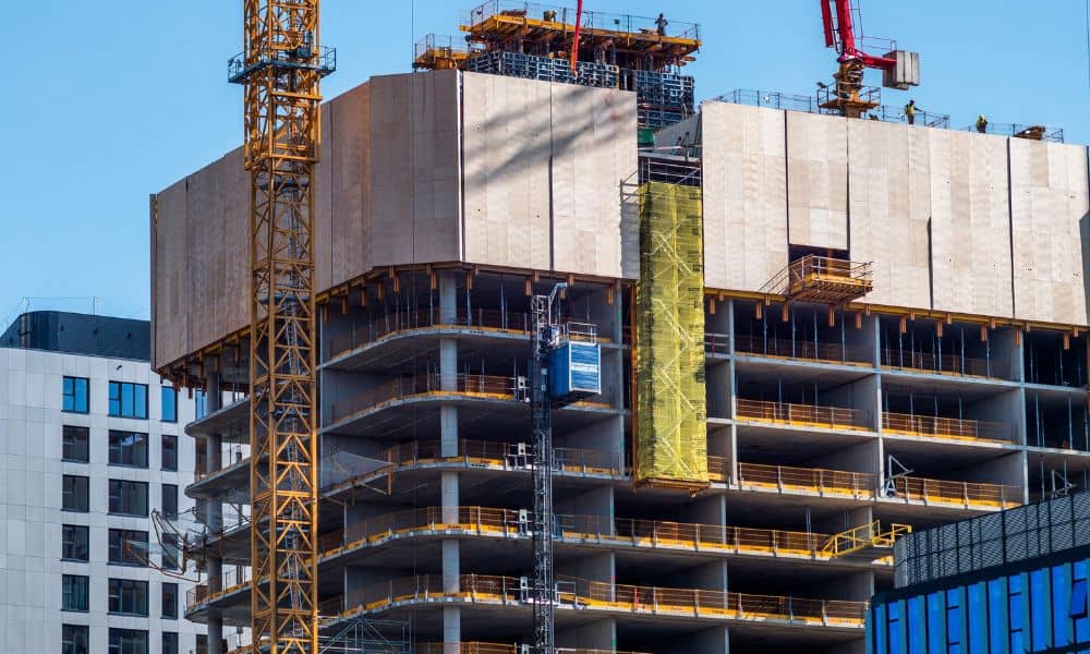 Urban commercial development construction - ALTA SURVEY South Carolina Urban development project showing the type of growth that makes an ALTA land title survey essential