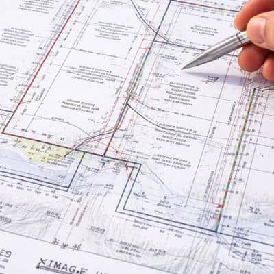Boundary survey plat document - ALTA SURVEY South Carolina Property surveyor near me reviewing a boundary survey plat after rezoning changes