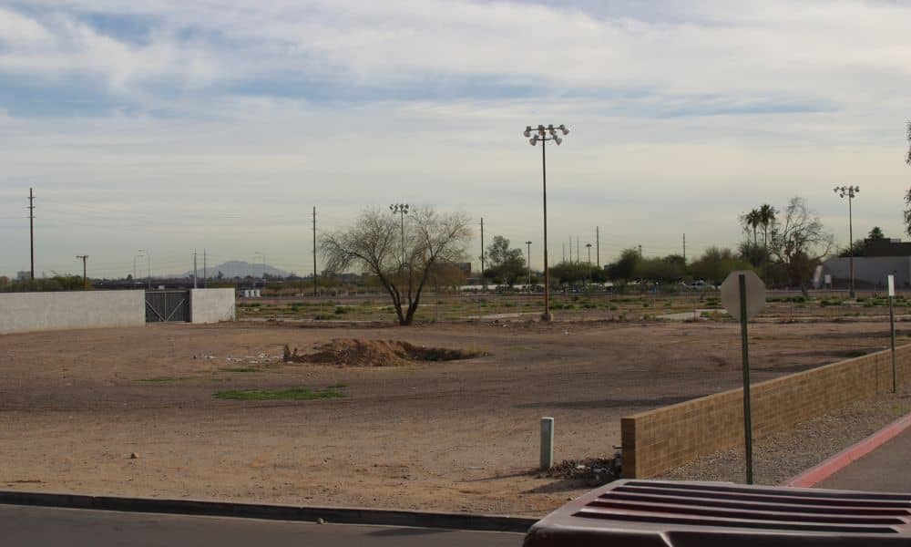 Vacant land corner lot development site - ALTA SURVEY South Carolina Vacant land near a road showing site conditions a land survey company evaluates before development