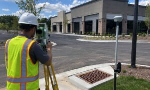 As built survey greenville sc - ALTA SURVEY South Carolina Surveyor completing an as-built survey at a finished commercial site in Greenville, South Carolina.